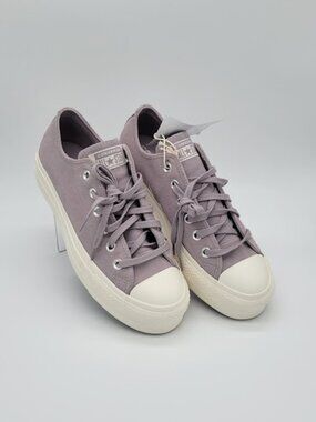 CONVERSE Chuck Taylor All Star Women's 9 Mauve Suede Leather Low Top NWOB
